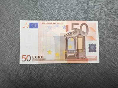 欧盟纸币Euro 2002版 50欧元 二签  S冠意大利版 全新UNC - 欧盟纸币Euro 2002版 50欧元 二签  S冠意大利版 全新UNC