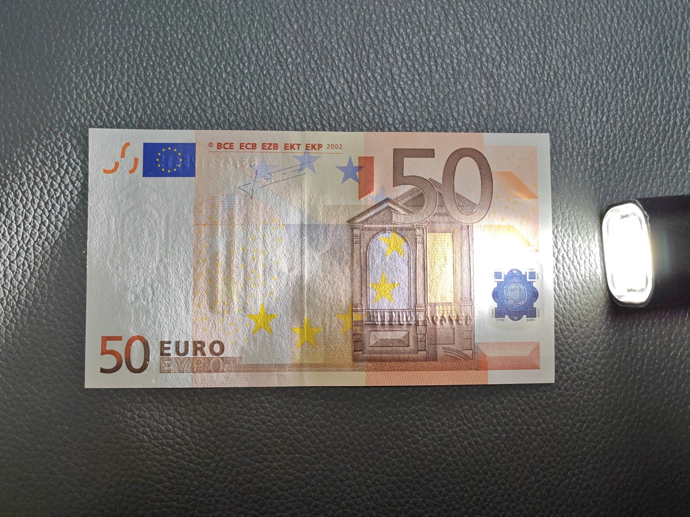 欧盟纸币Euro 2002版 50欧元 二签  S冠意大利版 全新UNC