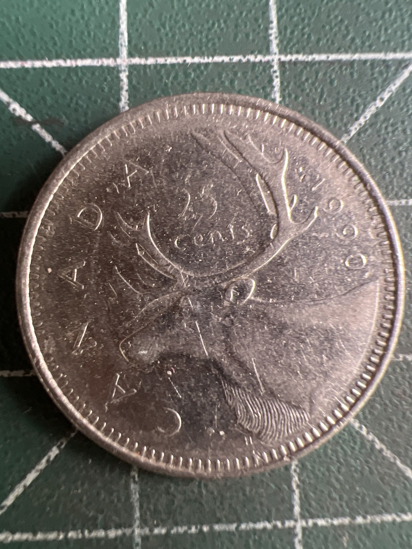 第592期 硬币专场 （无押金，捡漏，全场50包邮，偏远地区除外，接收代拍业务） 加拿大高冠25分 1990年