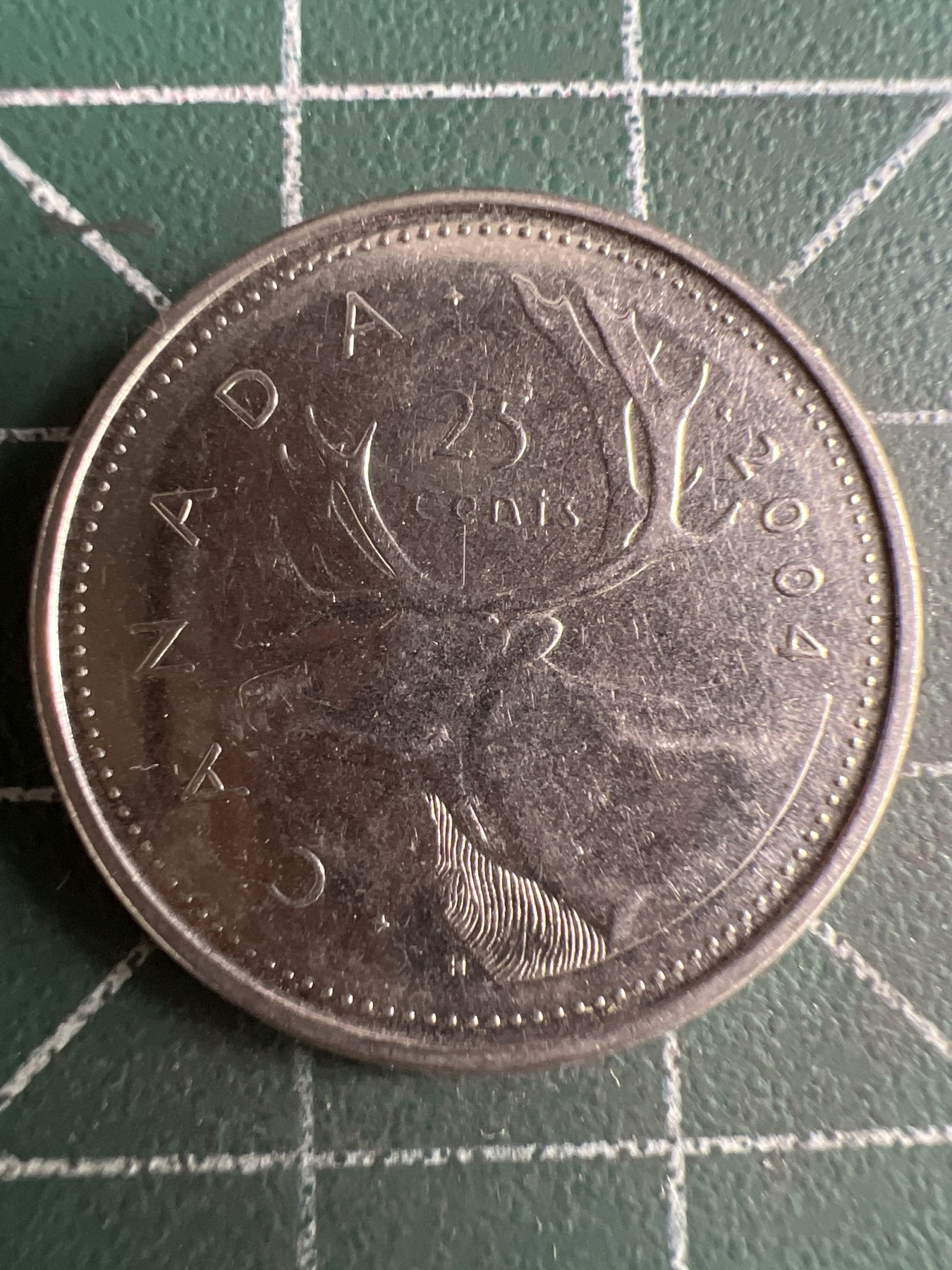 第574期 硬币专场 （无押金，捡漏，全场50包邮，偏远地区除外，接收代拍业务） 加拿大25分 老年 2004年