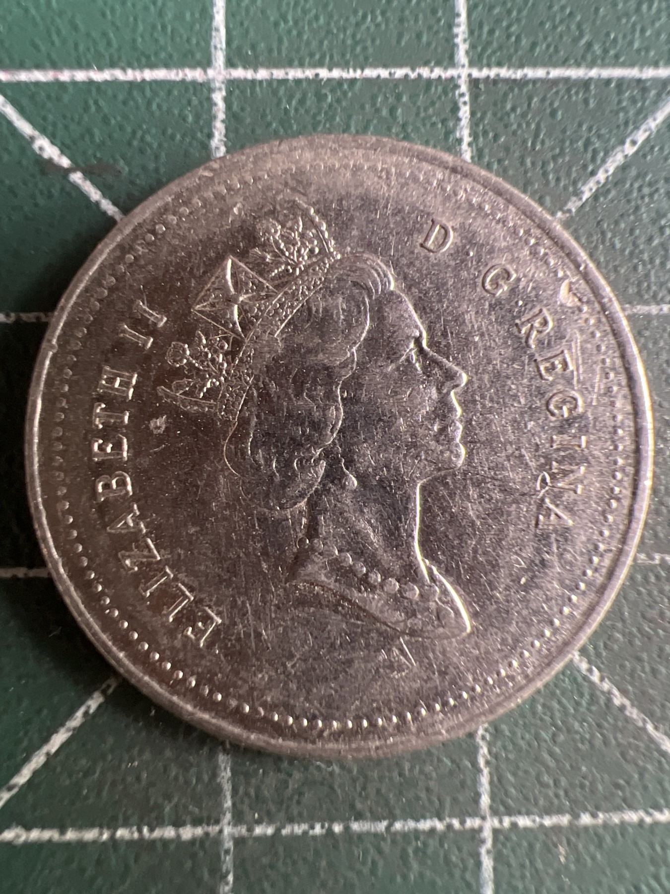 第592期 硬币专场 （无押金，捡漏，全场50包邮，偏远地区除外，接收代拍业务） 加拿大高冠25分 1990年