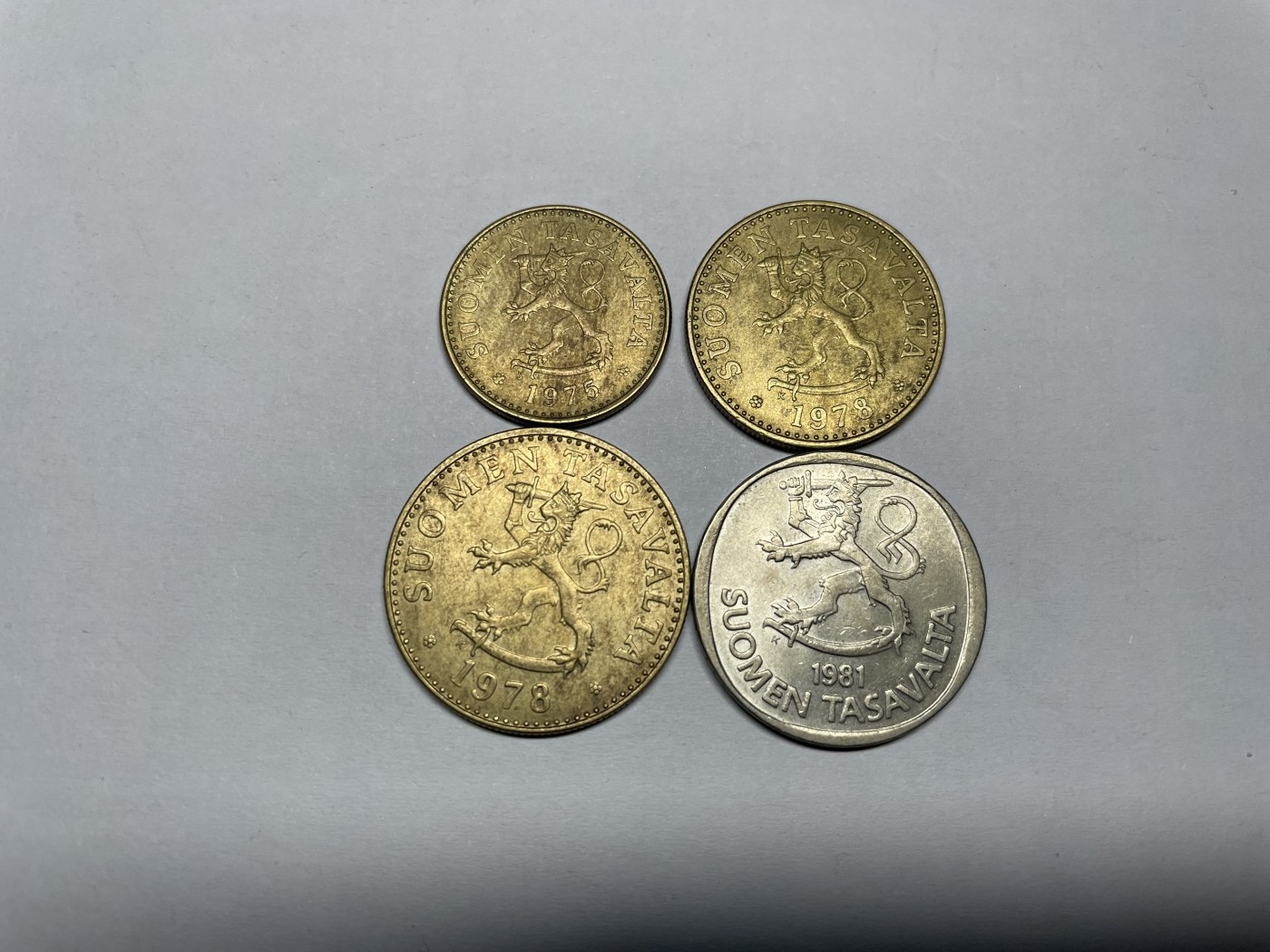 2024年集古藏今外币拍卖第四期-第10场—（总第40拍-本期拍完结算发货） 芬兰各面值4枚