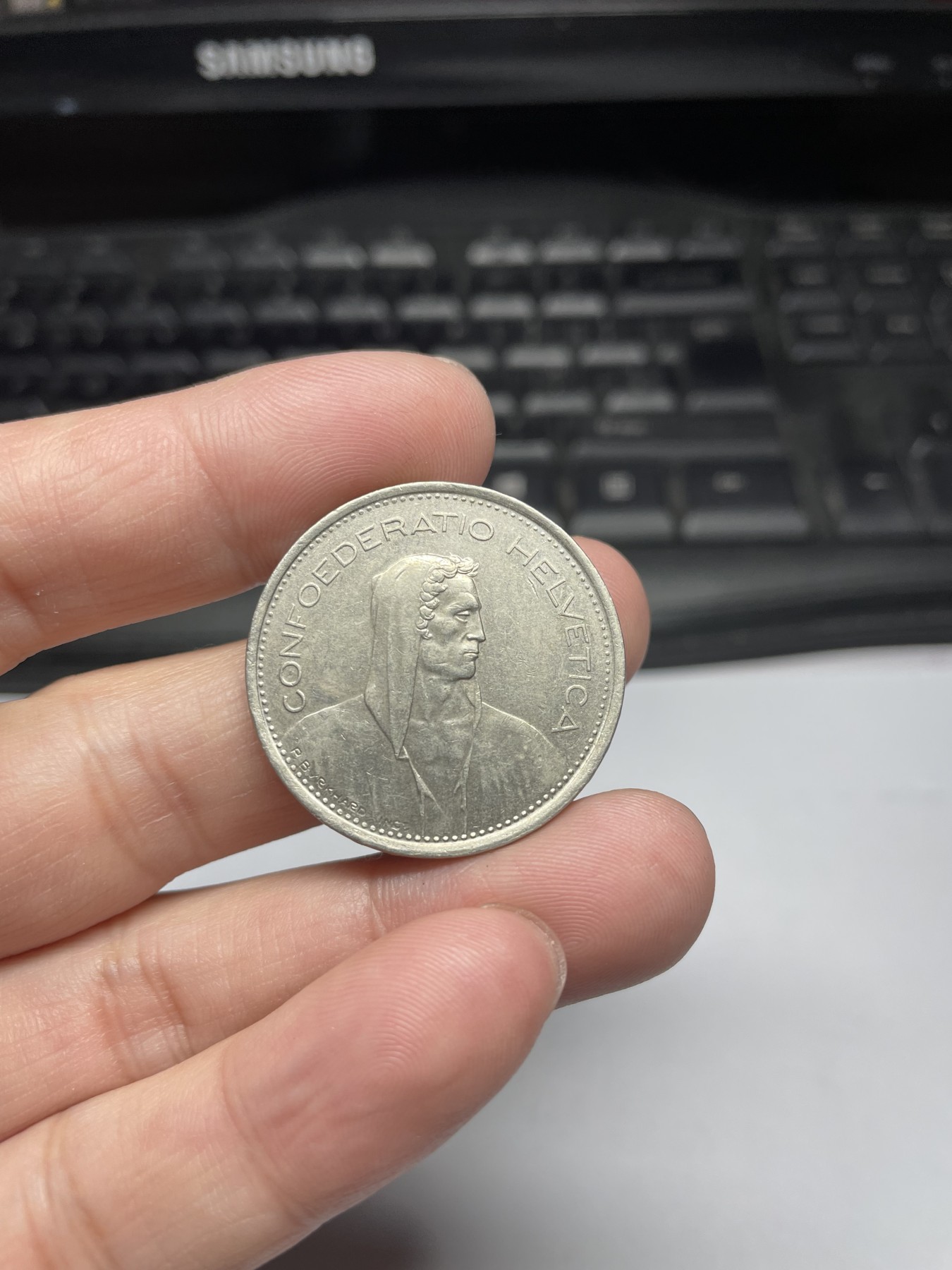 2024年集古藏今外币拍卖第四期-第10场—（总第40拍-本期拍完结算发货） 1973年瑞士5法郎