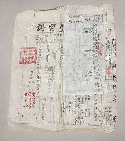 第二期地契老照片 - 公元年闻喜县房窑契