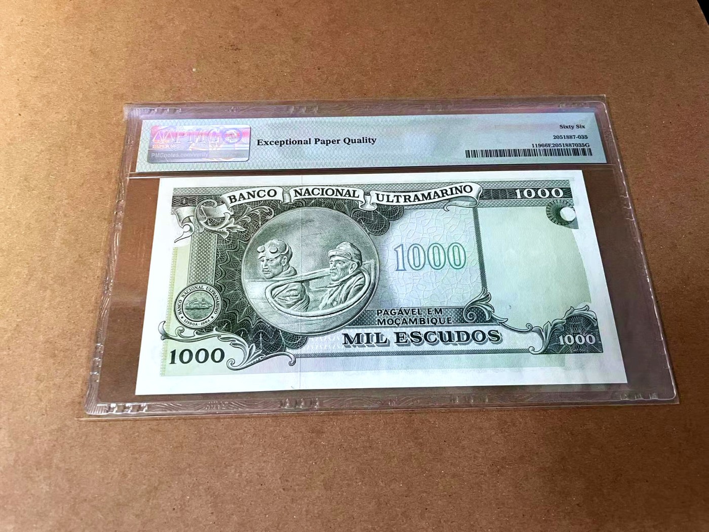 【Blue Auction】✨世界纸币精拍第462期【精】 【无47】莫桑比克 1972年1000埃斯库多 PMG66EPQ 