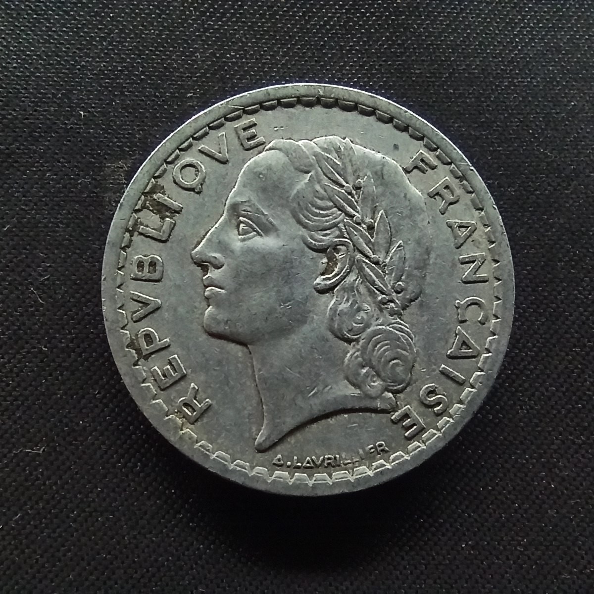 邮泉阁限时拍卖第二场 法国硬币专场 法国1945年5法郎B版