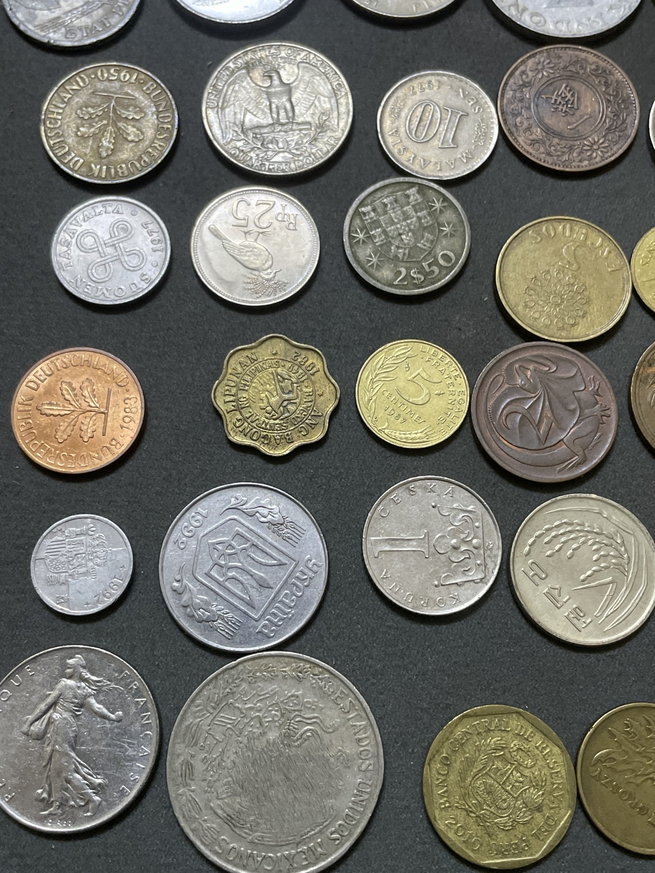 神仙姐姐散币好品专场第三十一期（无佣金满邮自动发出 懒得一个个拍了，一次性 48 个好品世界多国硬币