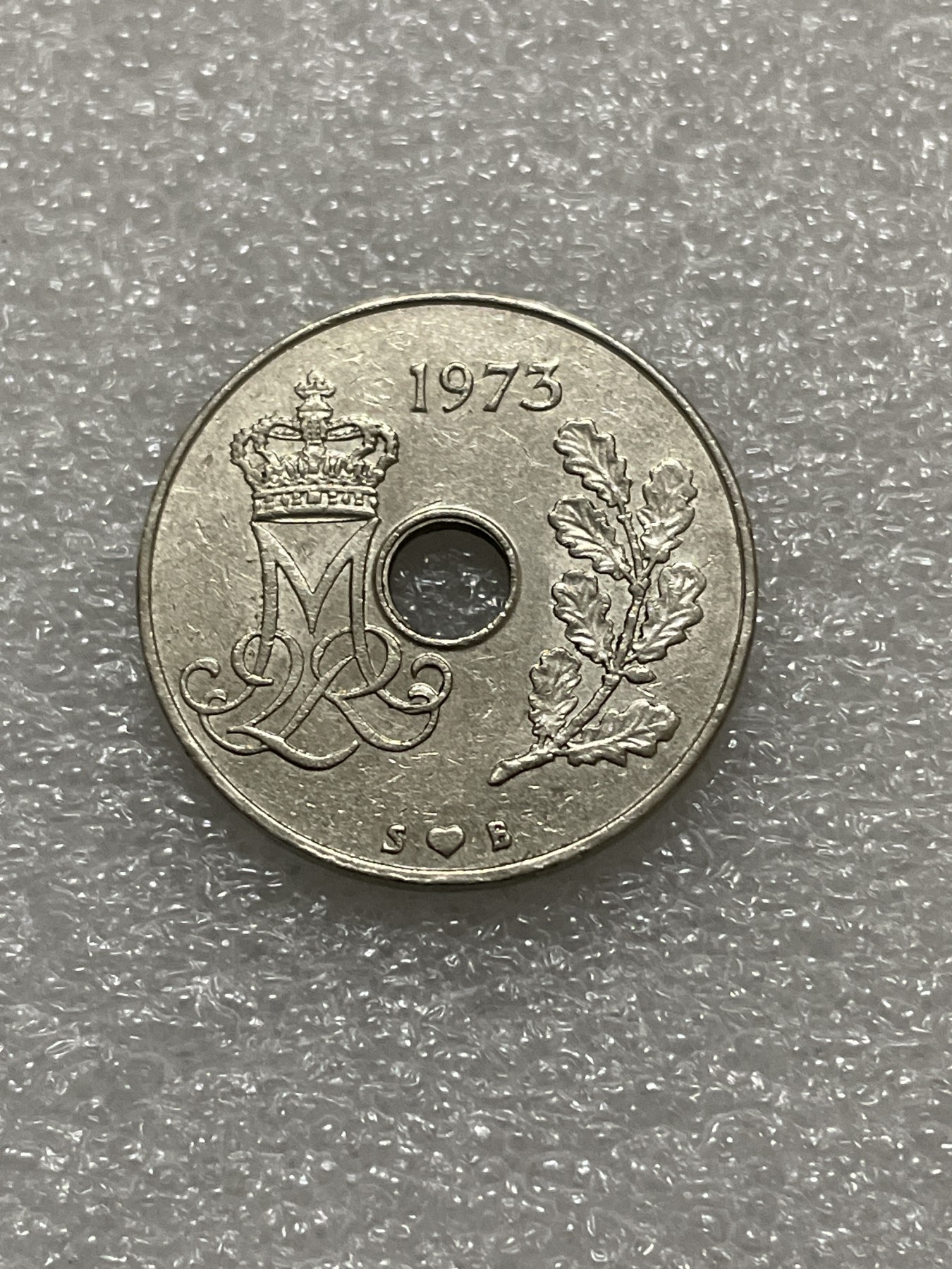 神仙姐姐散币好品专场第三十一期（无佣金满邮自动发出 1973 年丹麦 25欧尔