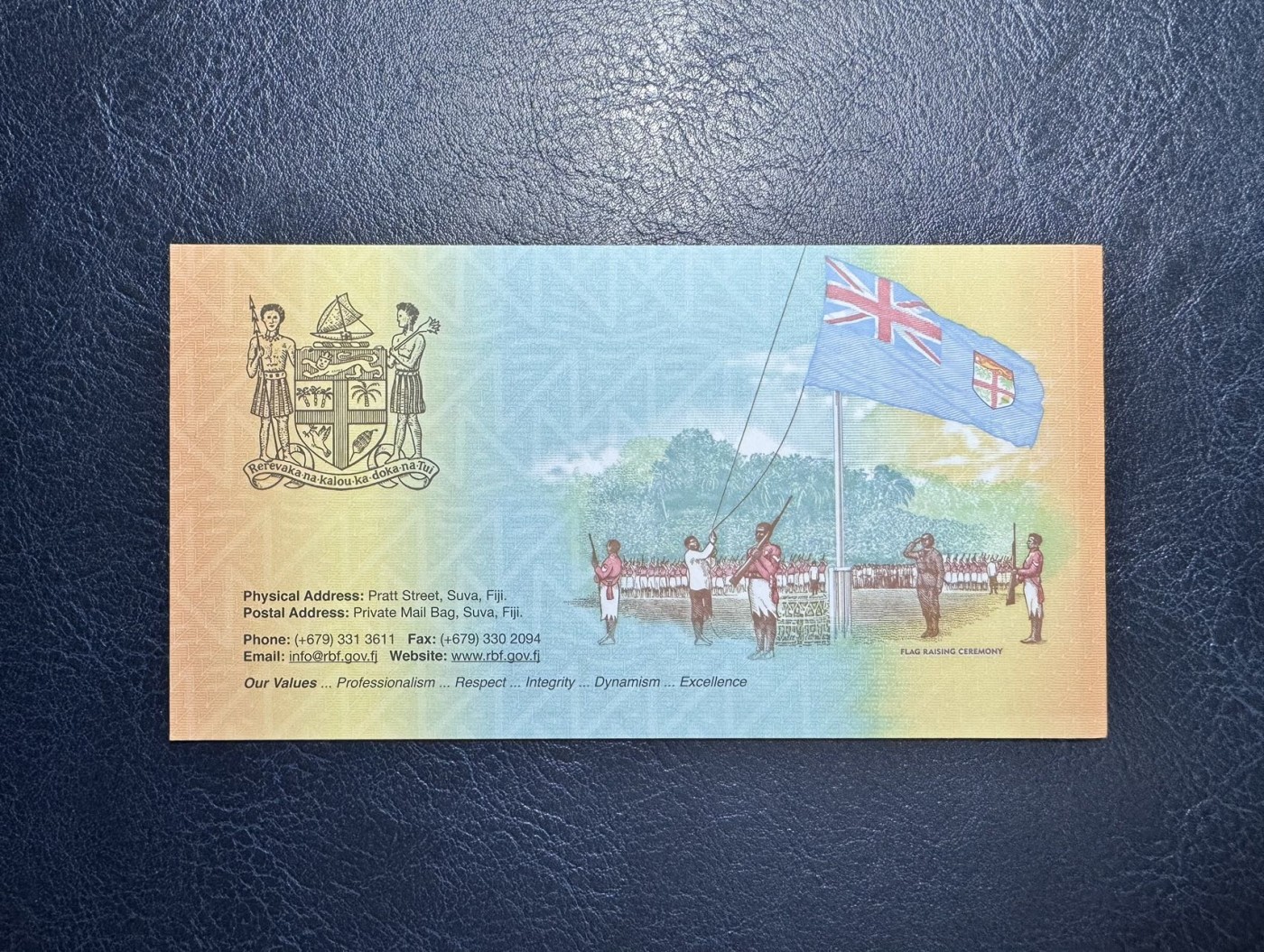 收藏联盟Quantum Auction 第339期拍卖  斐济群岛2020年50元独立纪念钞 品相全新UNC 限量发行3000本带原册 号码无47