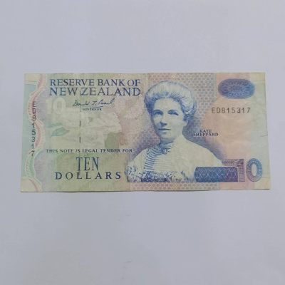 各国外币第34期 - 新西兰10元1994年 流通