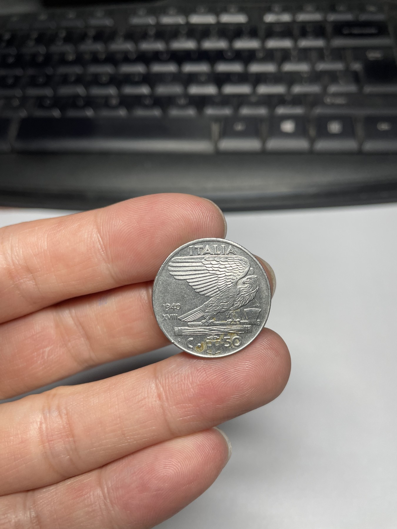 2024年集古藏今外币拍卖第五期-第1场—（总第41拍—老币专场） 1940年意大利50分