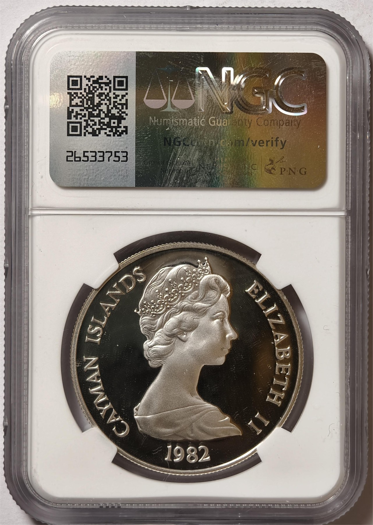 紫瑗钱币——第354期拍卖 开曼群岛 1982年 国际儿童年 10元 银币 NGC PR69 UC