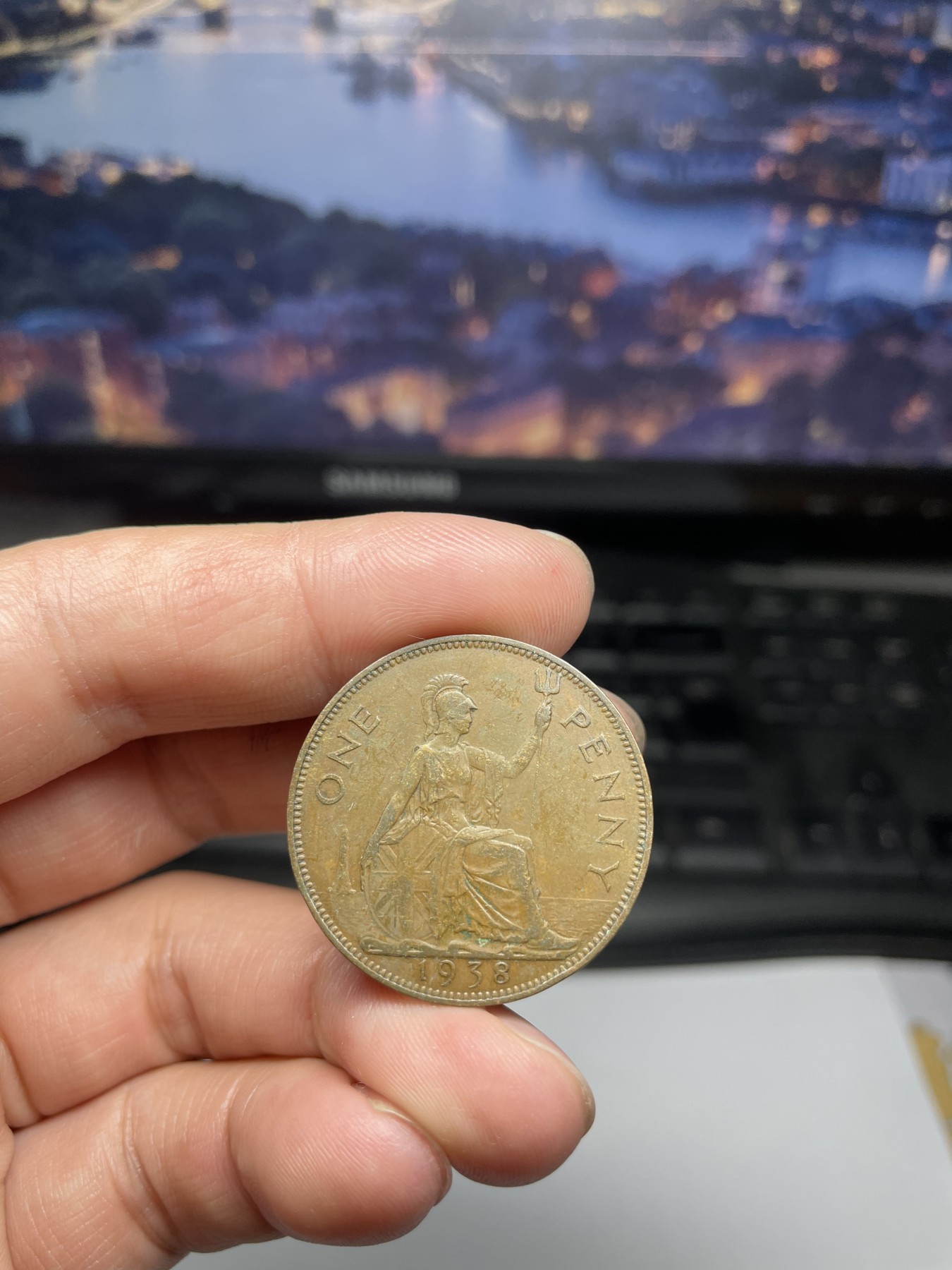 2024年集古藏今外币拍卖第五期-第1场—（总第41拍—老币专场） 1938年英国1便士