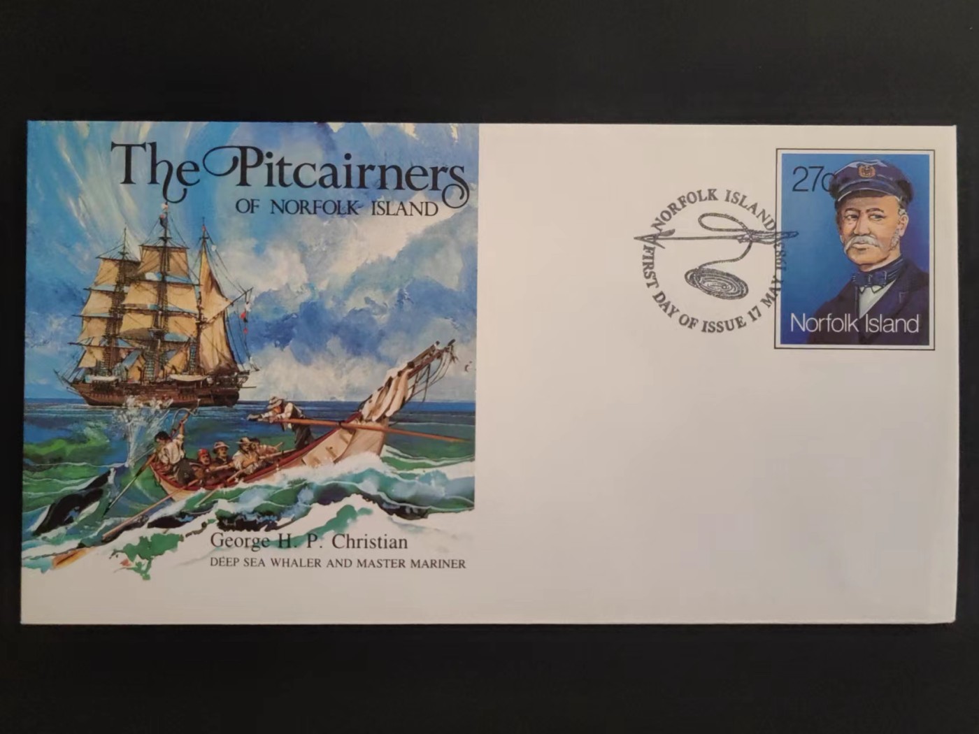 多国邮封✌（拍卖专场）精品🔥专场 第61场 福克岛 海捕鲸船和航海大师