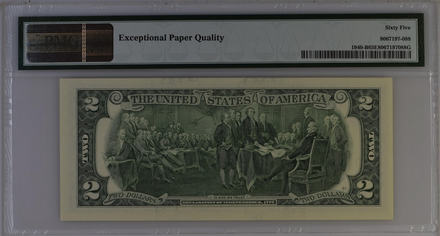 收藏联盟Quantum Auction 第339期拍卖  美国联邦2013年2元 PMG65