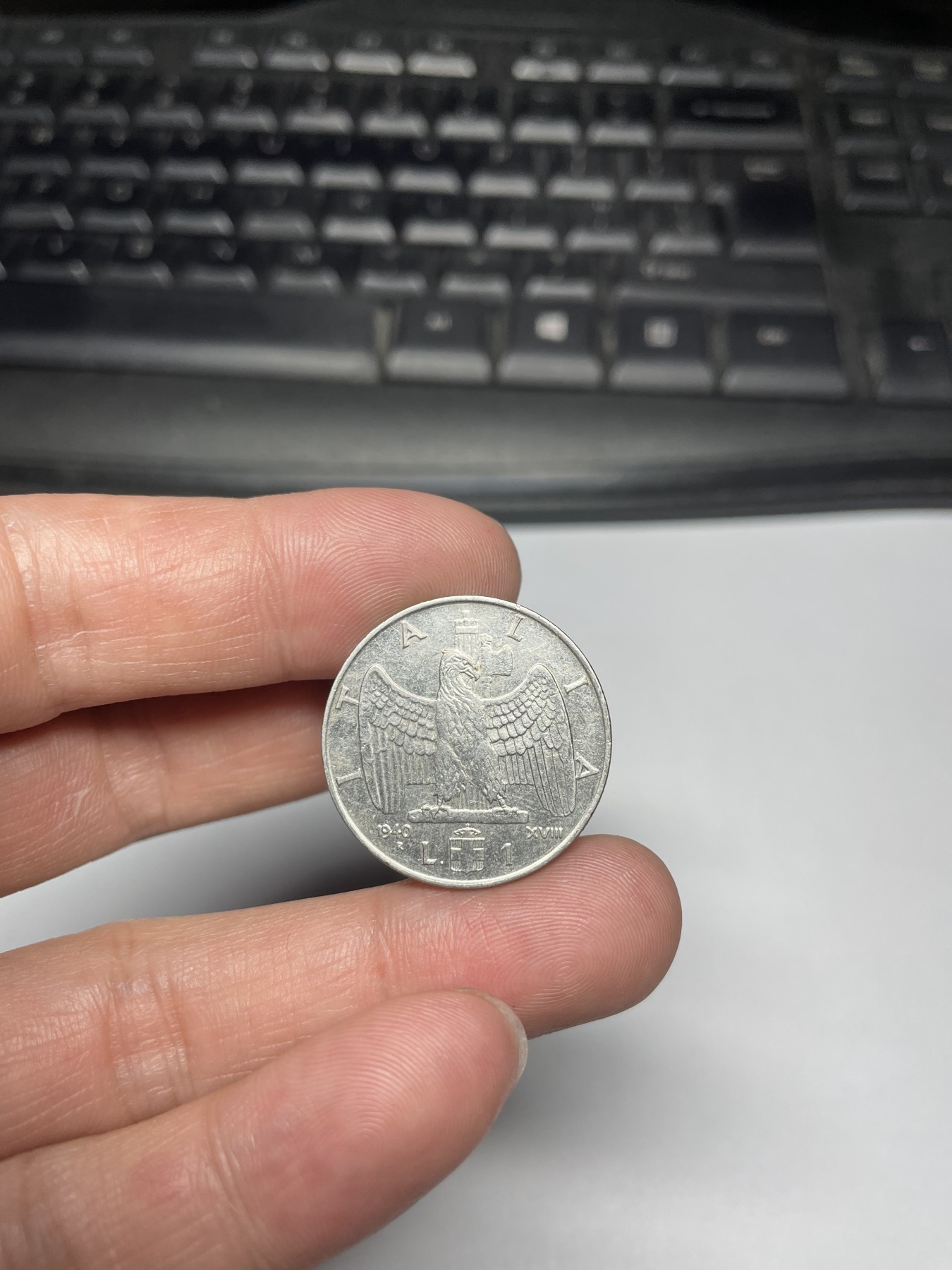 2024年集古藏今外币拍卖第五期-第1场—（总第41拍—老币专场） 1950年意大利1元