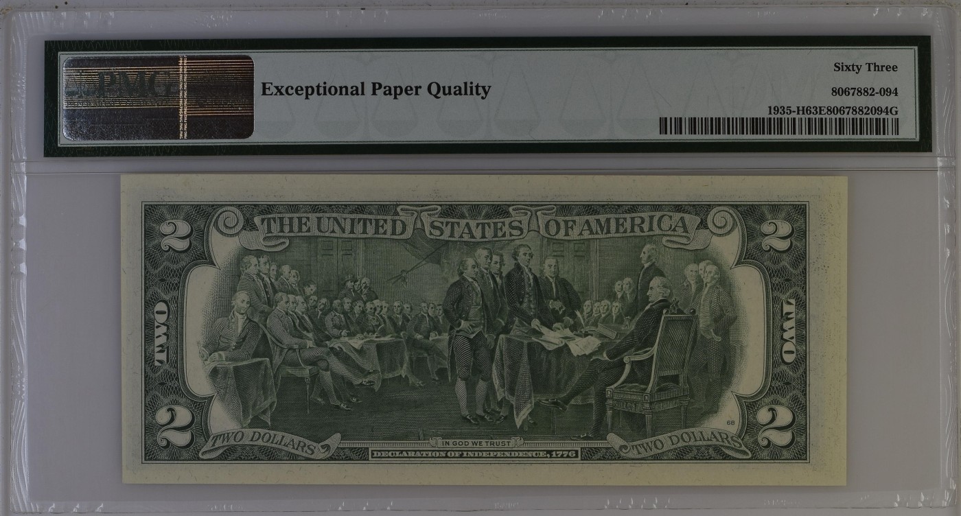 收藏联盟Quantum Auction 第339期拍卖  美国联邦1976年2元 PMG63e 