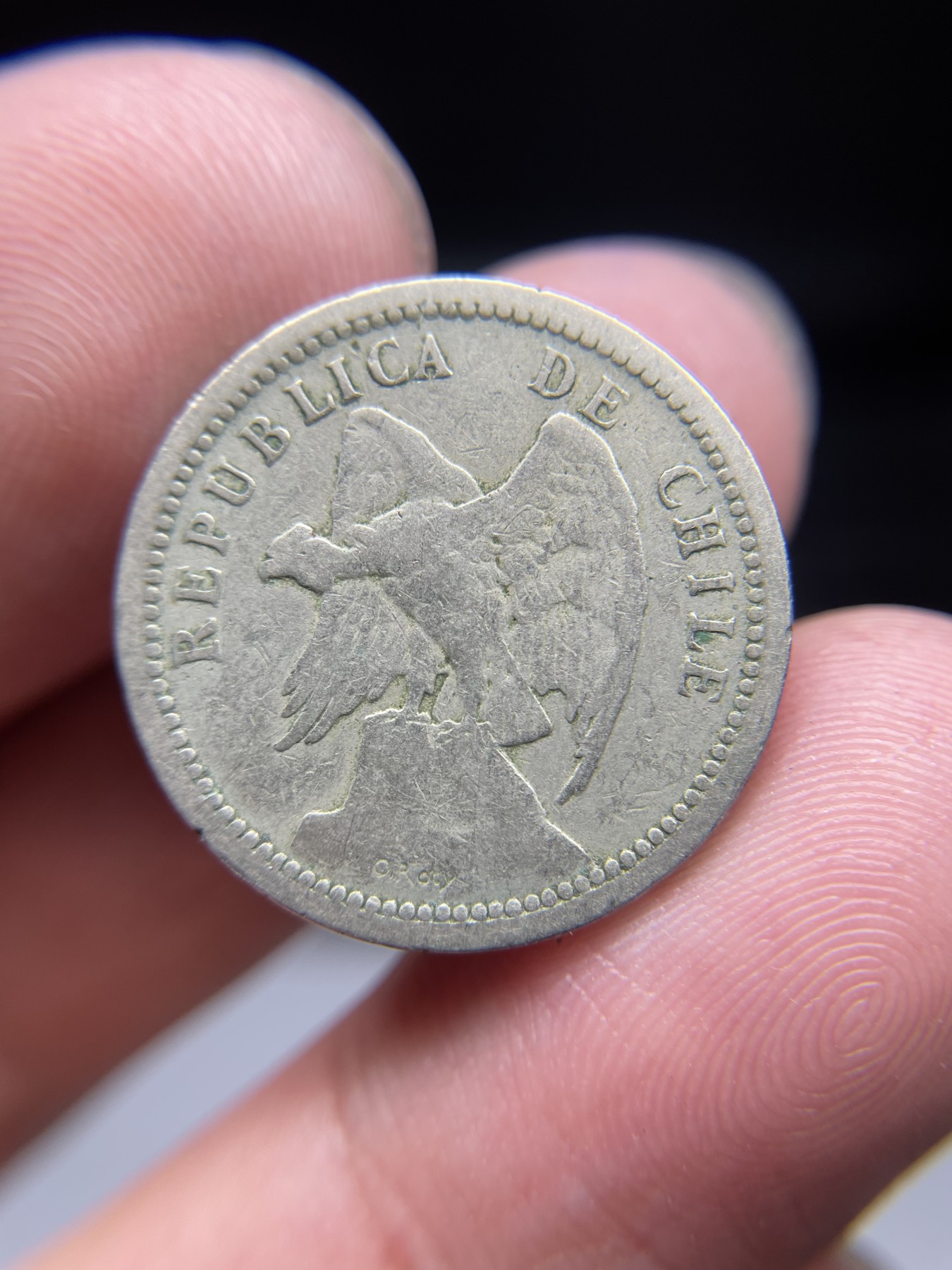 2024年集古藏今外币拍卖第五期-第1场—（总第41拍—老币专场） 1932年智利20分