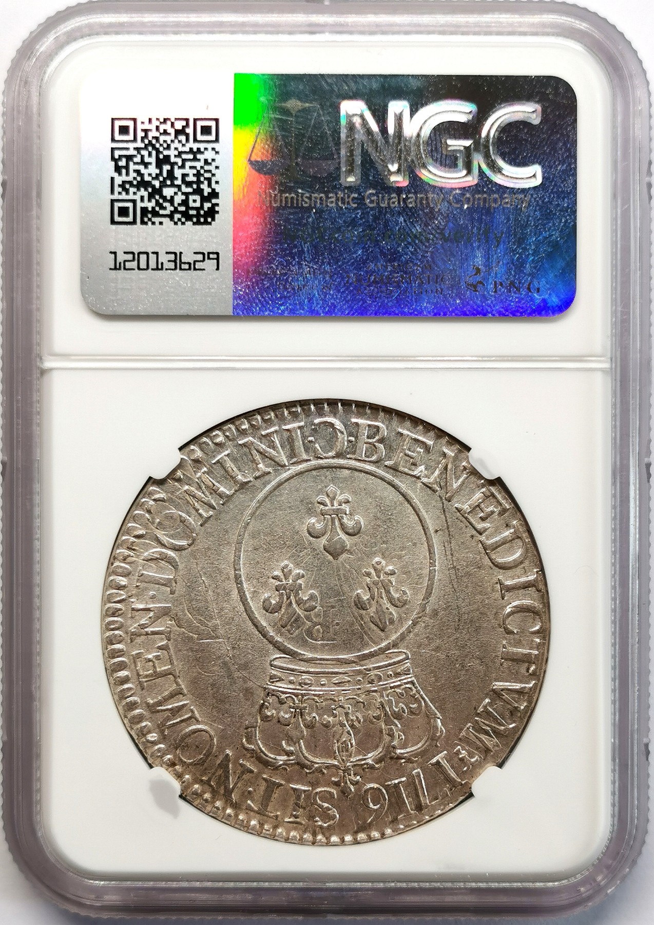 凡希社世界钱币微拍第二百六十六期 荐！1716C法国路易十五埃居大银NGC-MS61，难得全深打，原色银光，N唯一冠军分！卡昂厂好品难得，法系高阶藏家必入，请参考视频～