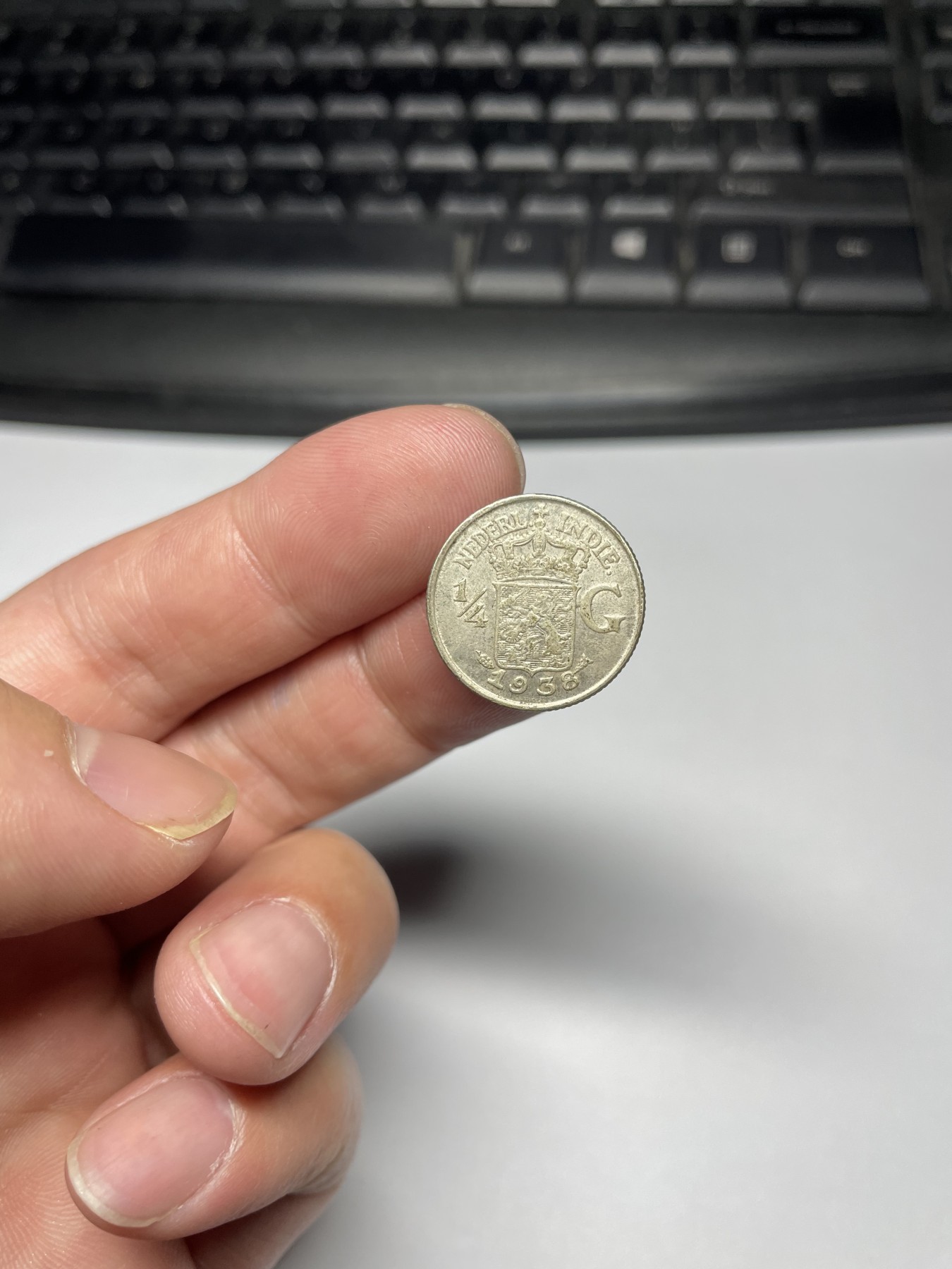 2024年集古藏今外币拍卖第五期-第1场—（总第41拍—老币专场） 1938年荷属东印度1/4盾银币