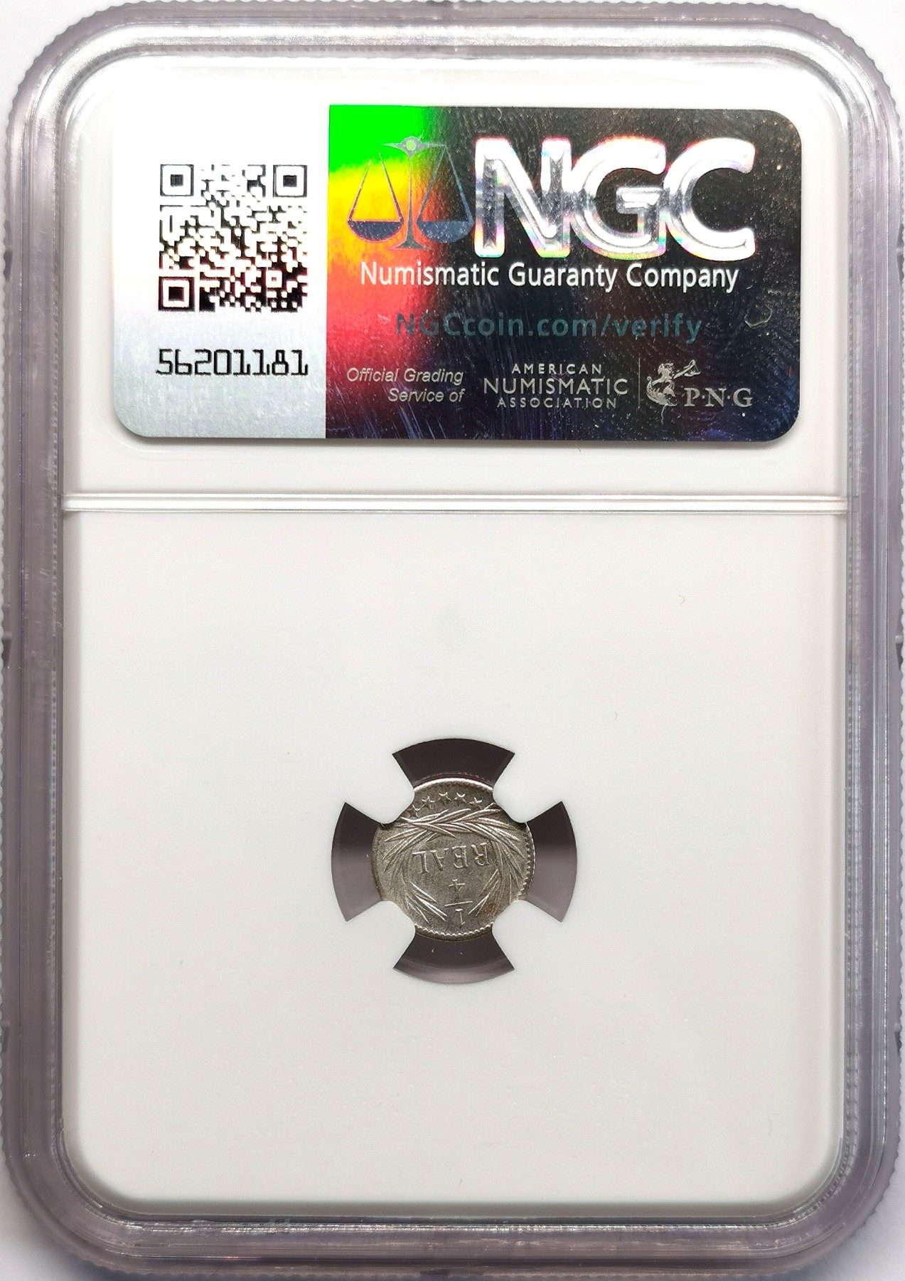 凡希社世界钱币微拍第二百六十六期 1898危地马拉1/4R银币NGC-MS63