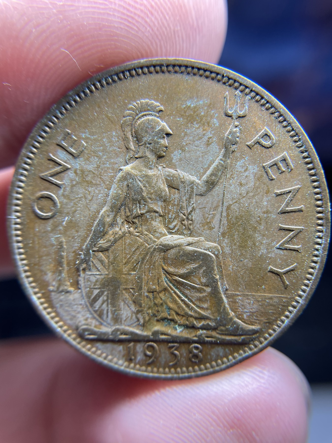 2024年集古藏今外币拍卖第五期-第1场—（总第41拍—老币专场） 1938年英国1便士