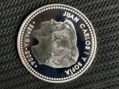 道一币馆币章第五十六场 - 西班牙2004年雅典奥运会10欧元精制银币