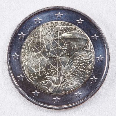 S&S Numismatic世界钱币-拍卖 第124期  - 斯洛伐克2022年 伊拉斯谟计划35周年 2欧元双色纪念币