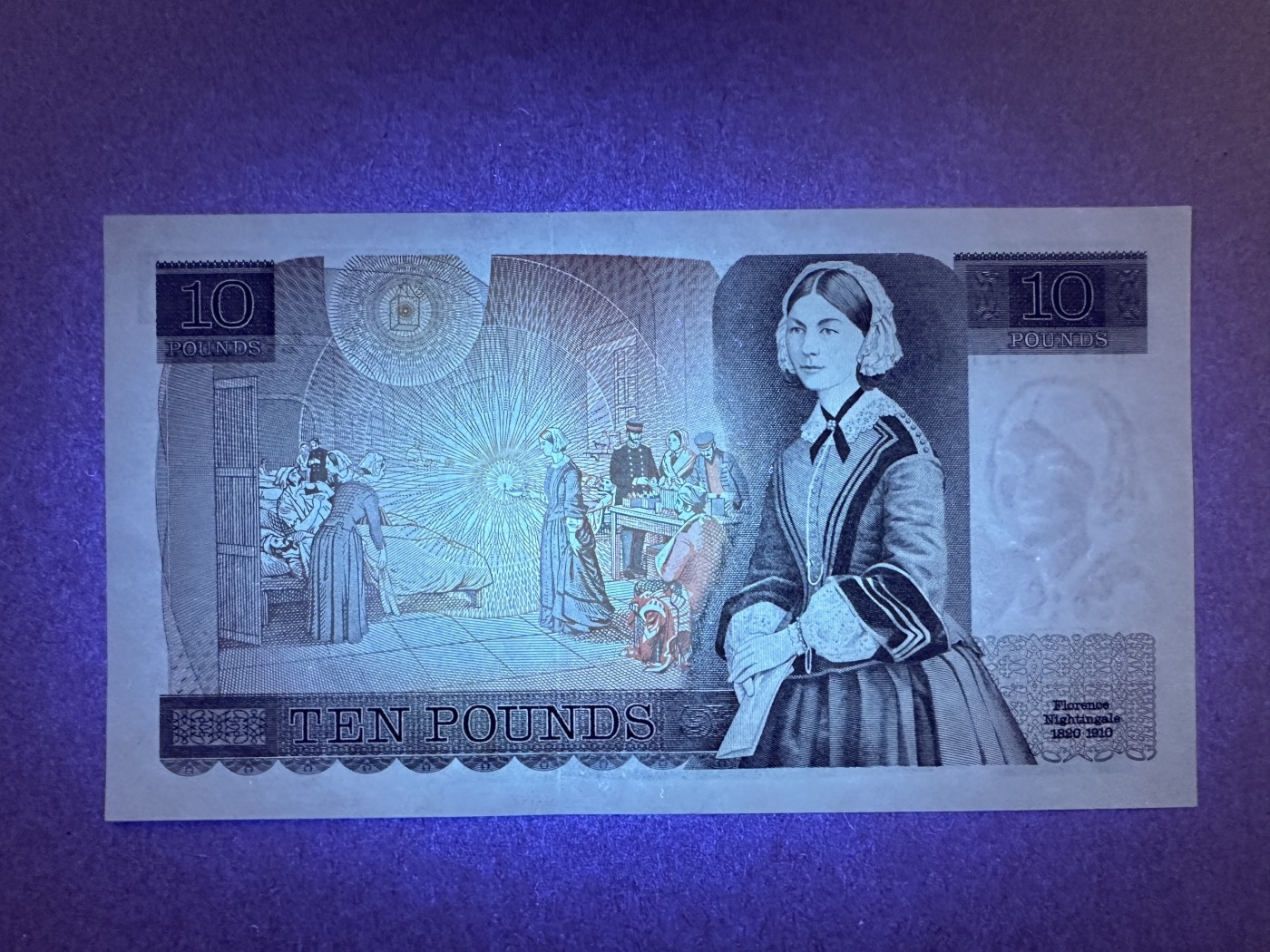 《张总收藏》146期-外币精品荟萃 英格兰10镑 UNC D序列 J.B. Page签名a版 南丁格尔
