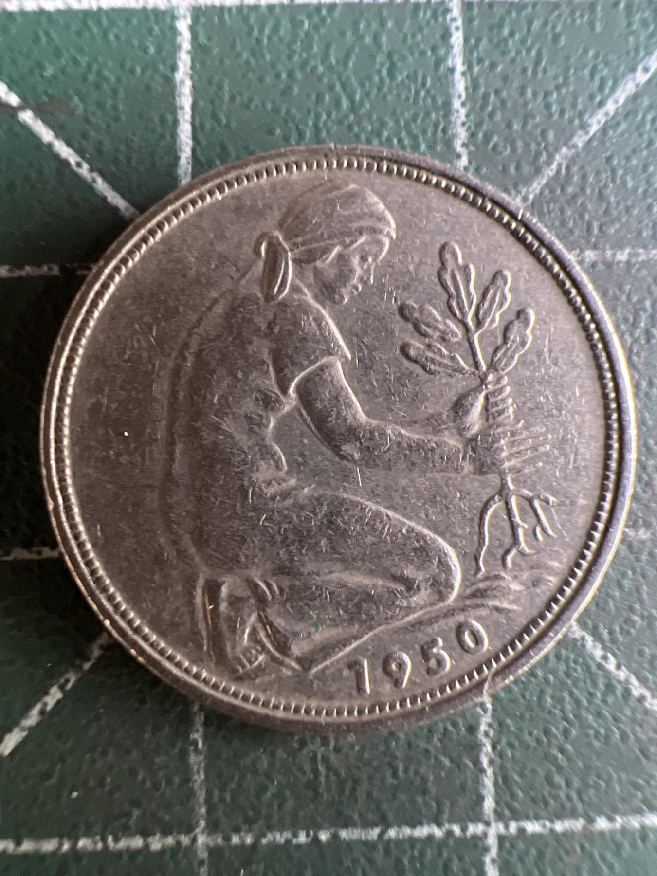 第579期 硬币专场 （无押金，捡漏，全场50包邮，偏远地区除外，接收代拍业务） 德国50分 J