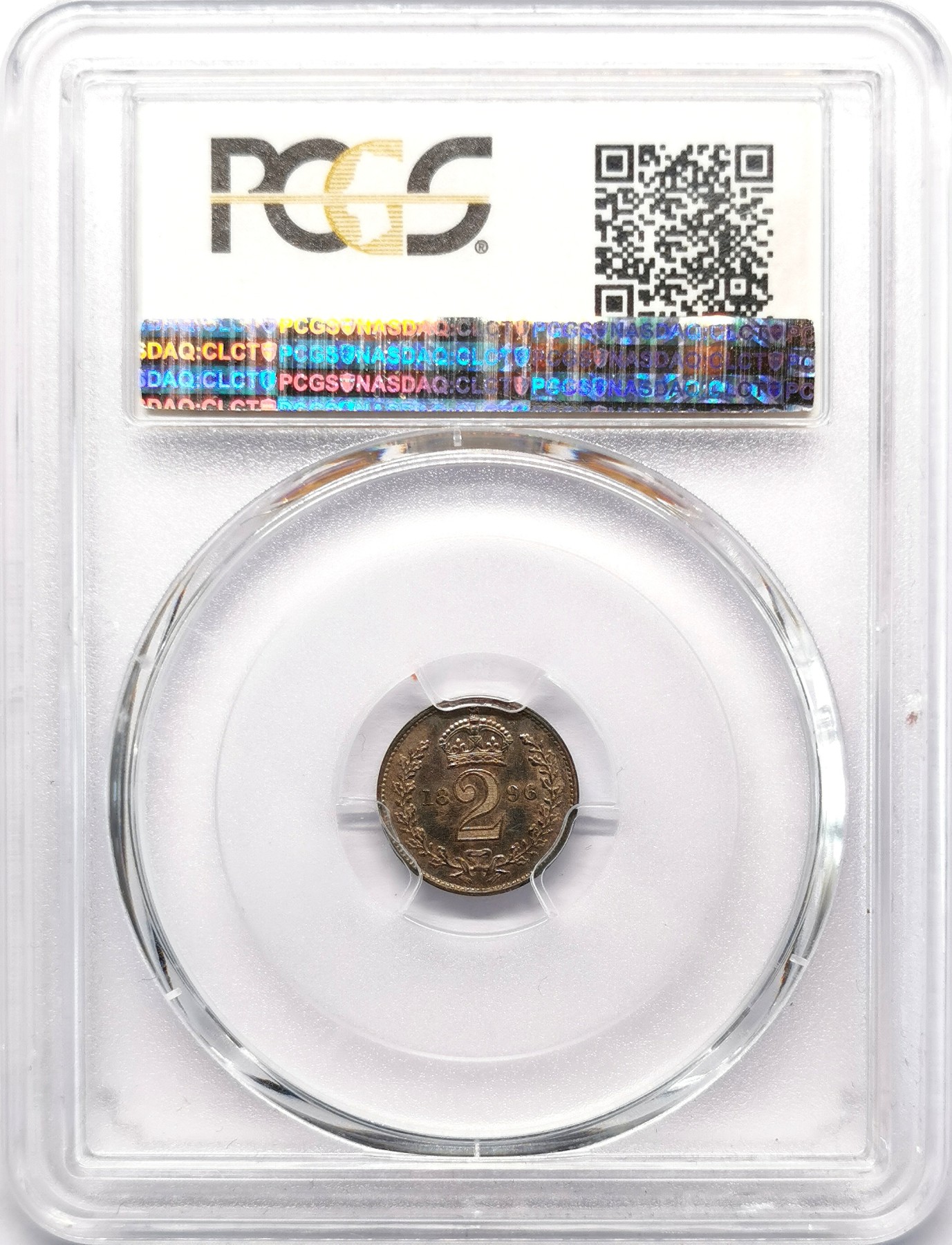 凡希社世界钱币微拍第二百六十六期 1896英国老维批纱濯足2便士PCGS-PL66