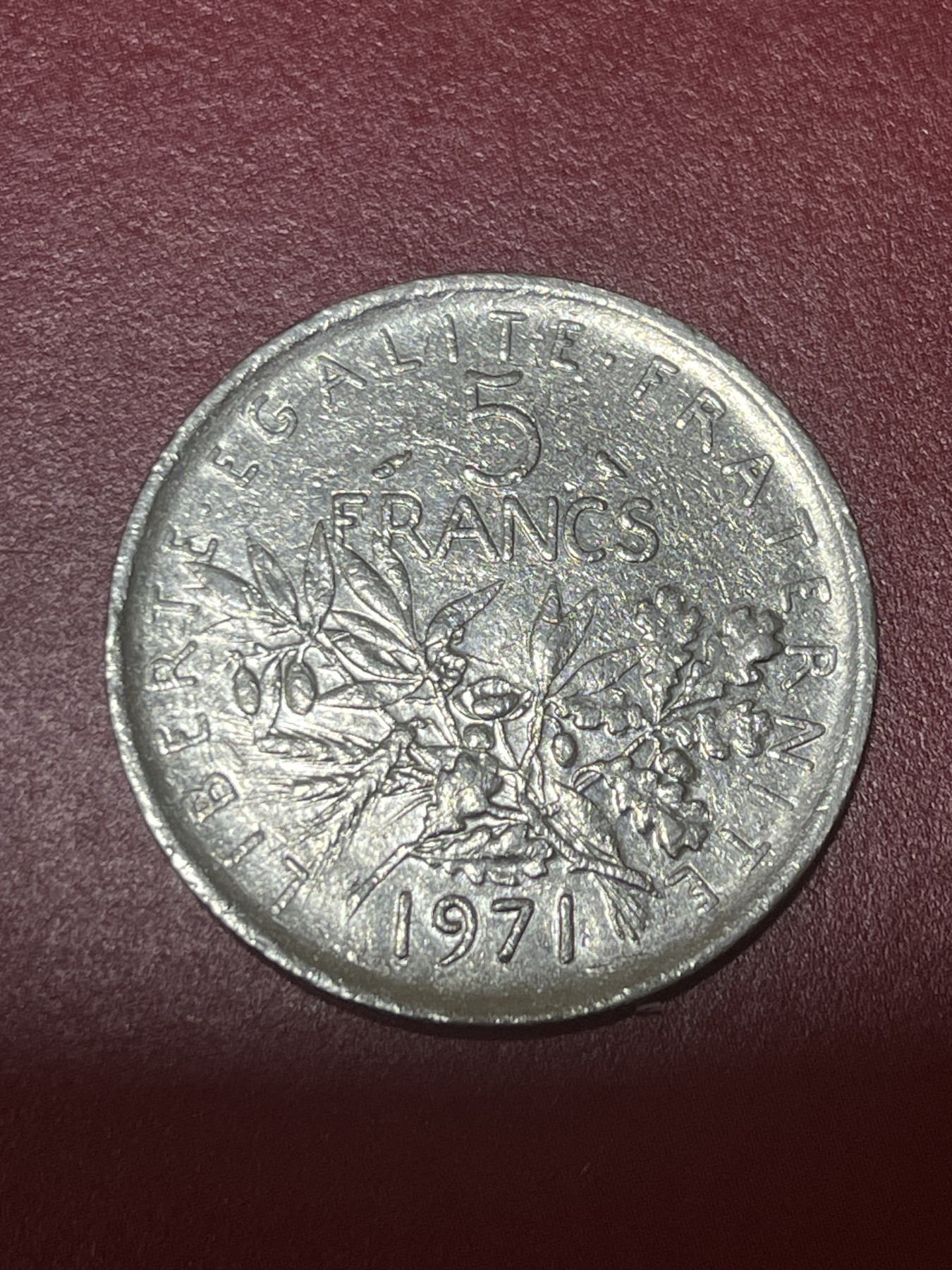 神仙姐姐散币好品专场第三十二期（无佣金满邮自动发出 1971年 法国5法郎