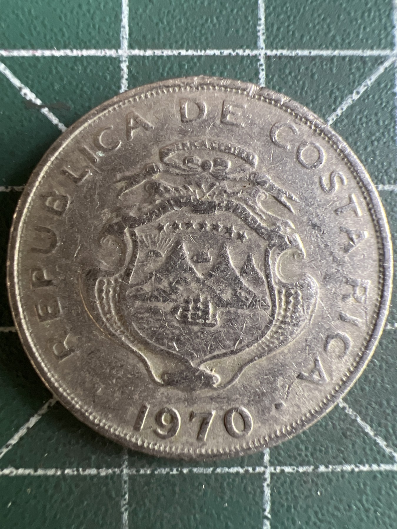 第614期 硬币专场 （无押金，捡漏，全场50包邮，偏远地区除外，接收代拍业务） 哥斯达黎加50分  1970年