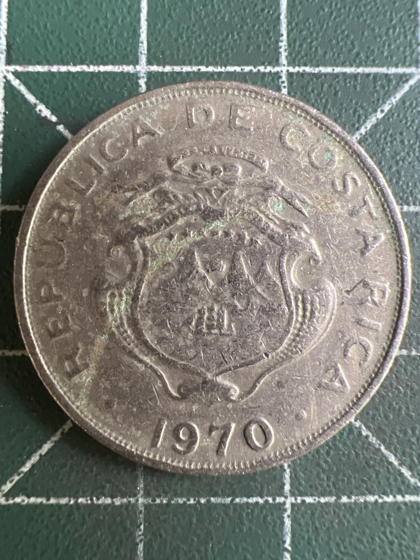 第579期 硬币专场 （无押金，捡漏，全场50包邮，偏远地区除外，接收代拍业务） 哥斯达黎加50分 1970年