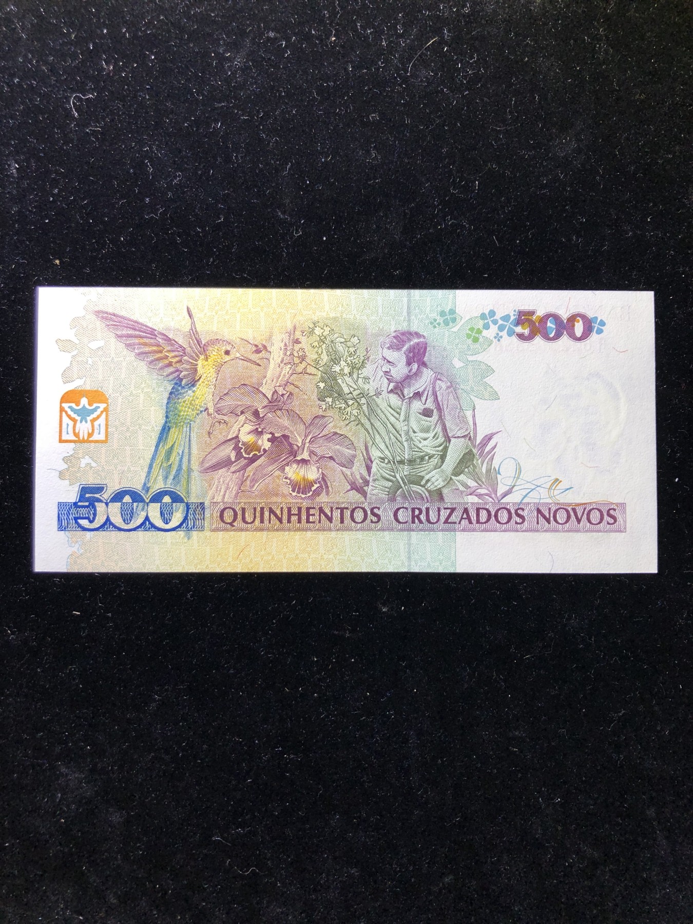 世界外币 1990年，巴西500克鲁塞尔纸币，全新UNC品相