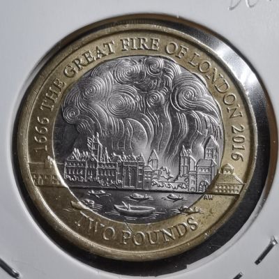 沼泽如烟--第326场周二发货 - 英国2016年纪念币两磅纪念伦敦大火