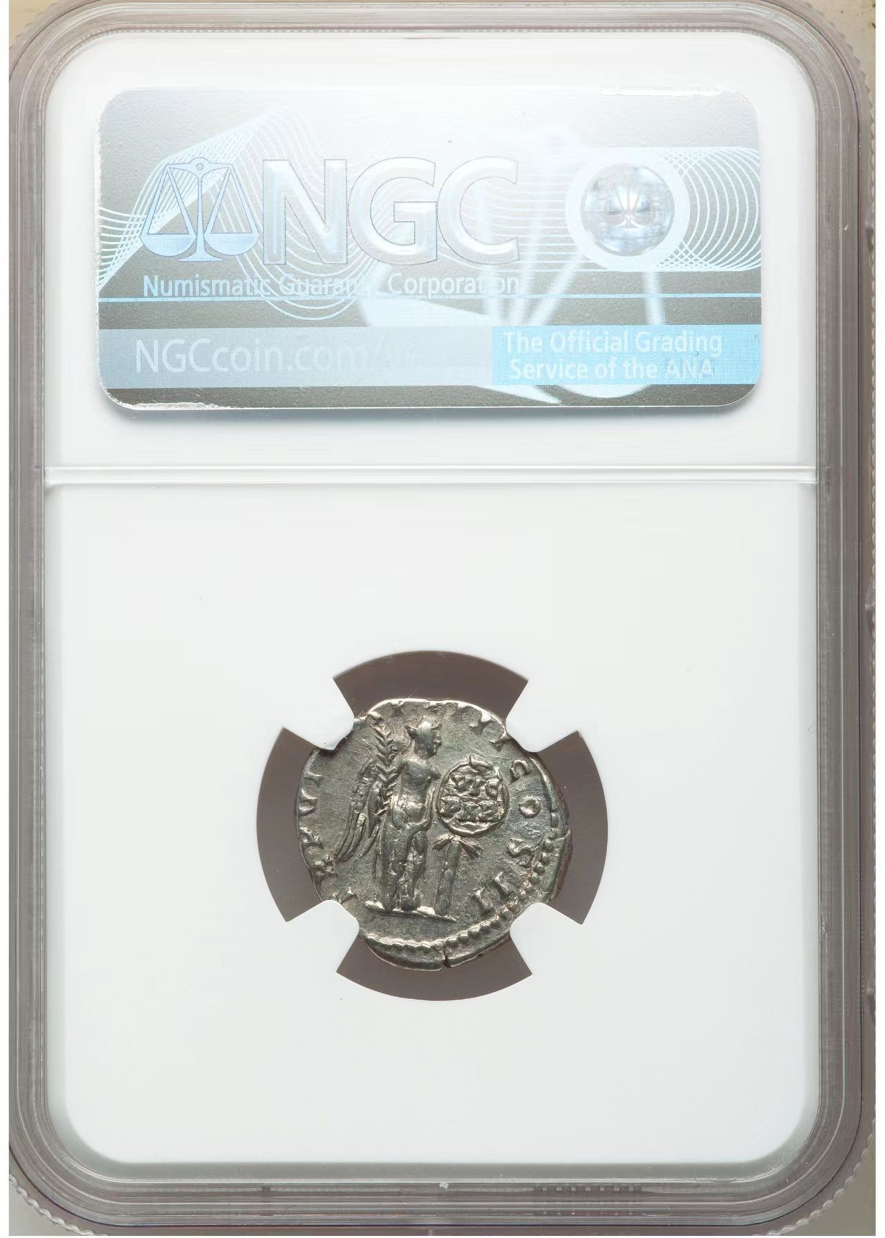 熊太乐钱币拍卖第2场 NGC评级古罗马皇帝韦鲁斯第纳尔银币