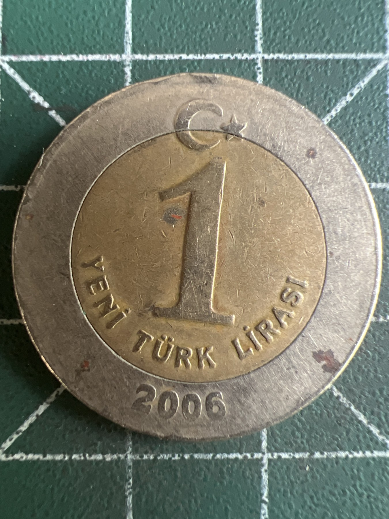 第579期 硬币专场 （无押金，捡漏，全场50包邮，偏远地区除外，接收代拍业务） 土耳其1里拉 双色币