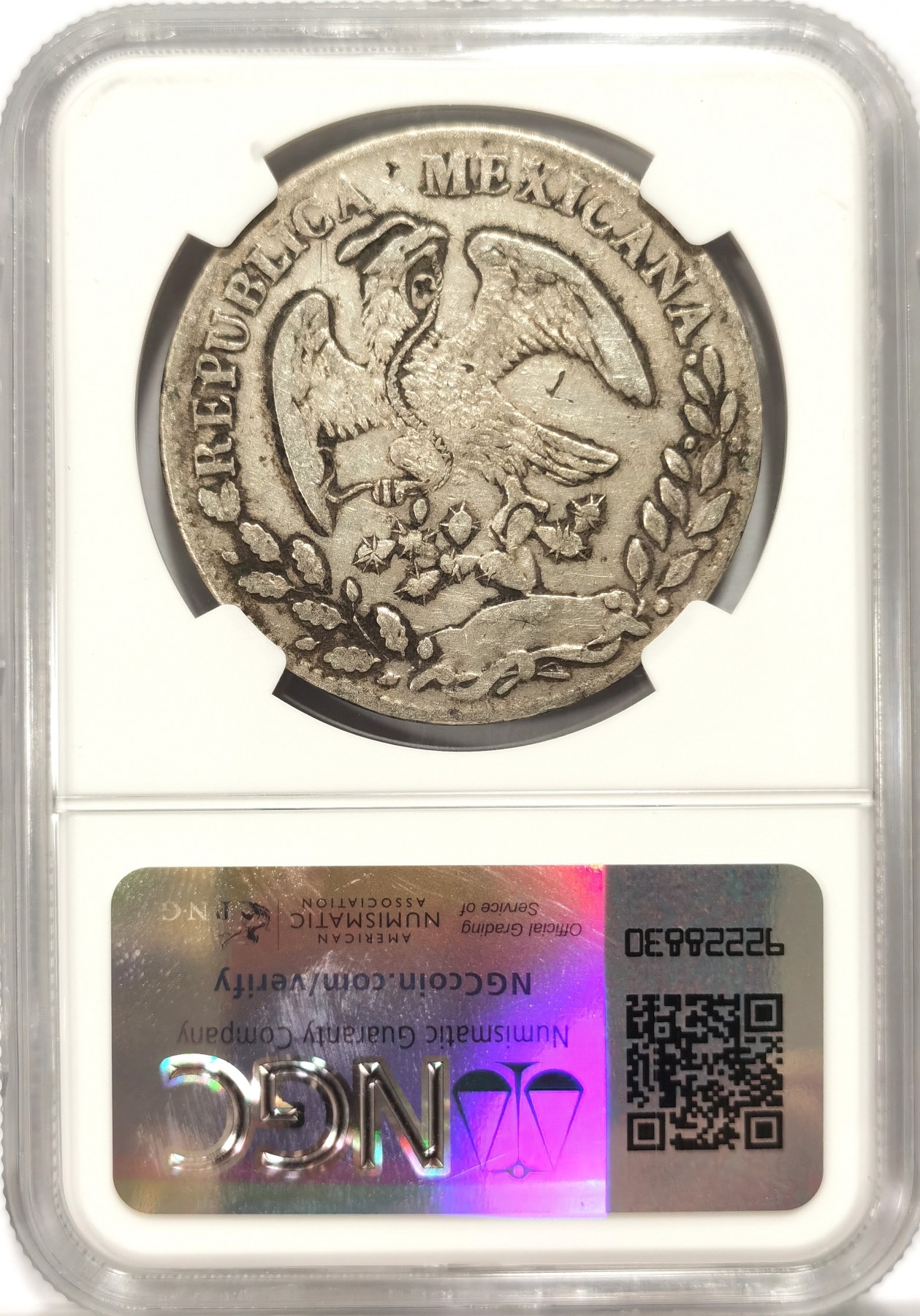 博洋堂世界钱币拍卖第098期（全场包邮） NGC VF 墨西哥1871年A DL版鹰洋，Alamos厂早期六级鹰