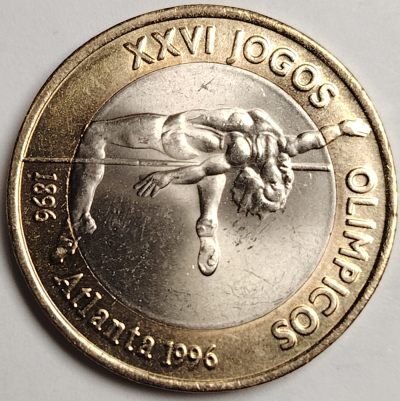 布加迪🐬～世界钱币🌾第 119 期 /  各国币及散币 - 葡萄牙🇵🇹1996年200埃斯库多双色纪念币  第26届亚特兰大奥运会
