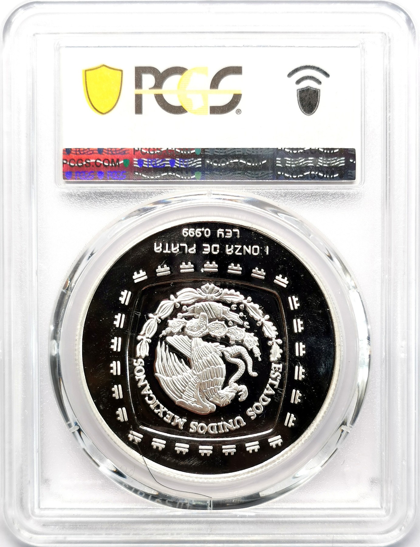 凡希社世界钱币微拍第二百六十六期 1996MO墨西哥玛雅文明5比索大银精铸PCGS-PR67DCAM