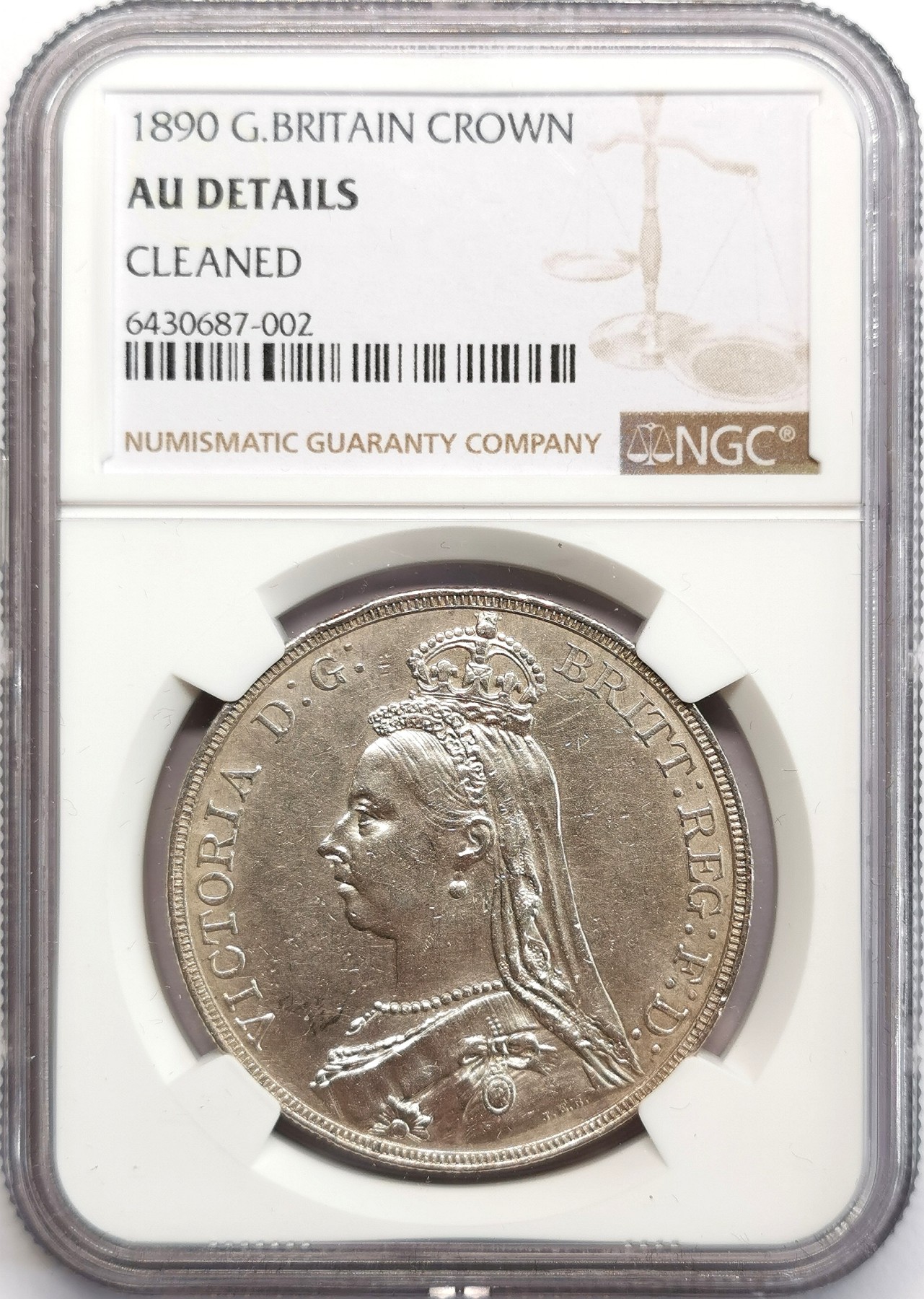 凡希社世界钱币微拍第二百六十六期 1890英国老维高冠马剑NGC-AUD