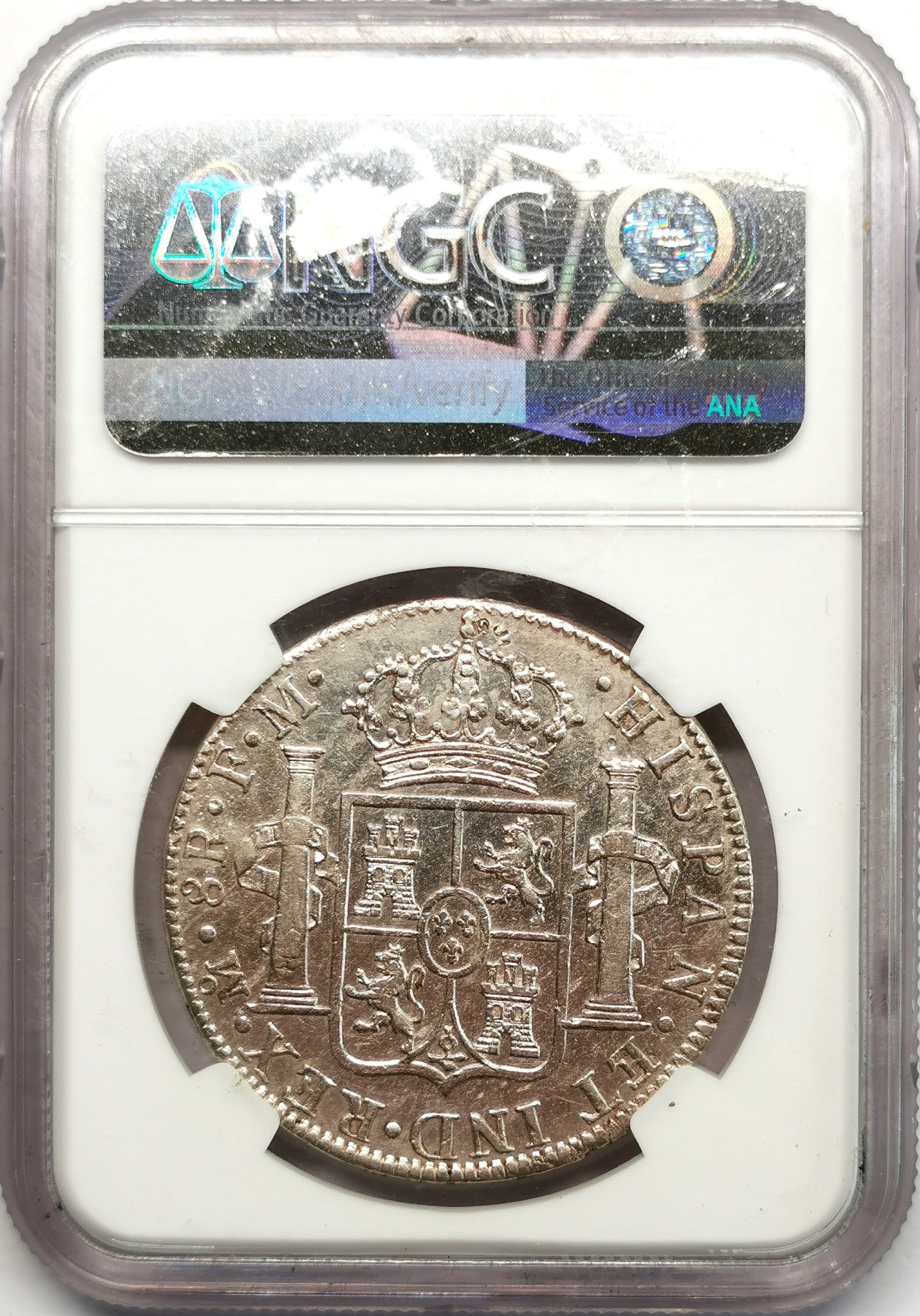 凡希社世界钱币微拍第二百六十六期 1786MO墨西哥卡三双柱NGC-AUD