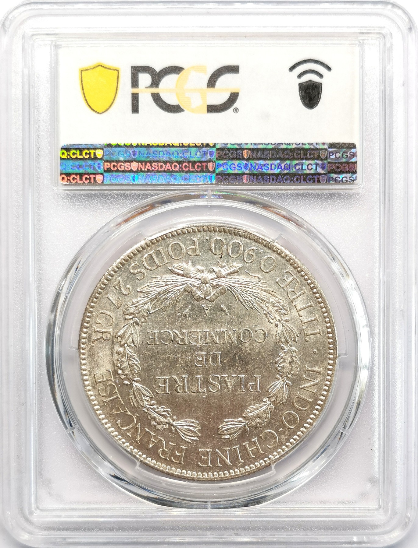 凡希社世界钱币微拍第二百六十六期 荐！1909A法属印度支那皮亚斯特大银PCGS-MS62，请参考视频！