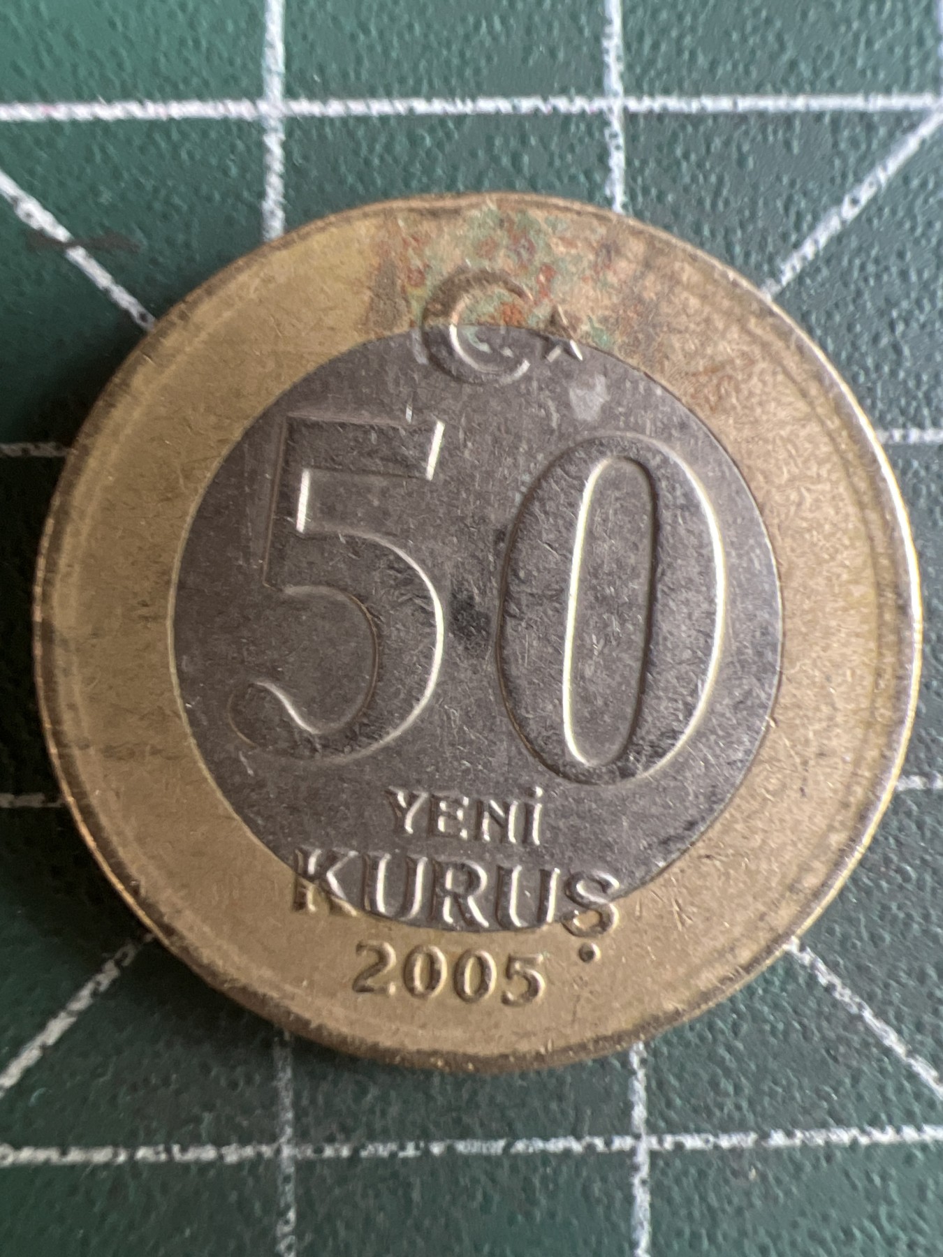 第579期 硬币专场 （无押金，捡漏，全场50包邮，偏远地区除外，接收代拍业务） 土耳其50库鲁  双色币