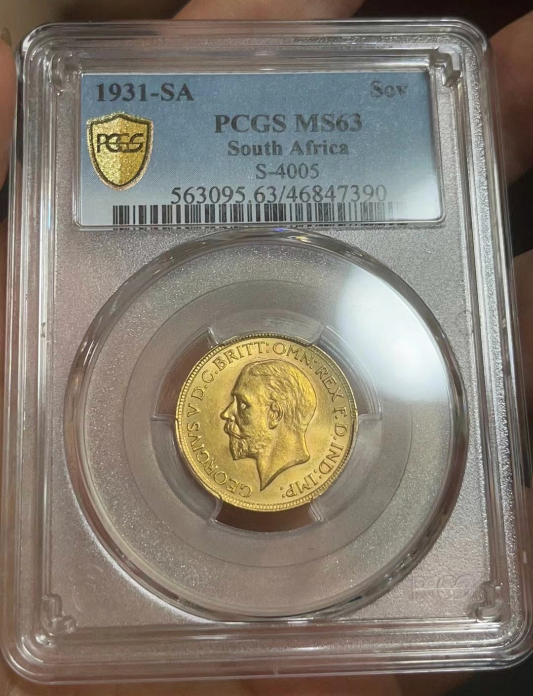 熊太乐钱币拍卖第2场 PCGS评级MS63南非乔治五世索维林金币
