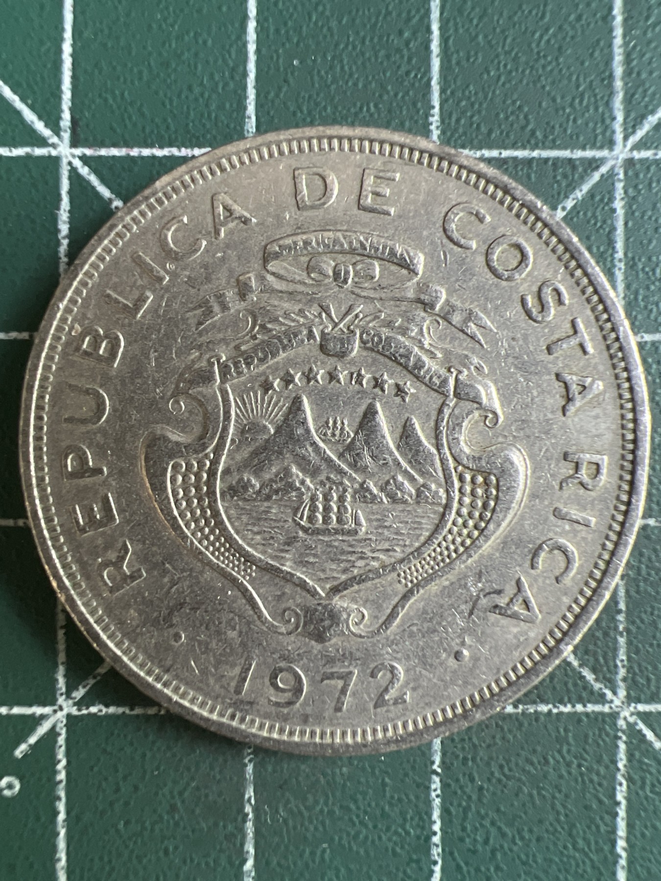 第596期 硬币专场 （无押金，捡漏，全场50包邮，偏远地区除外，接收代拍业务） 哥斯达黎加2克朗  1972年