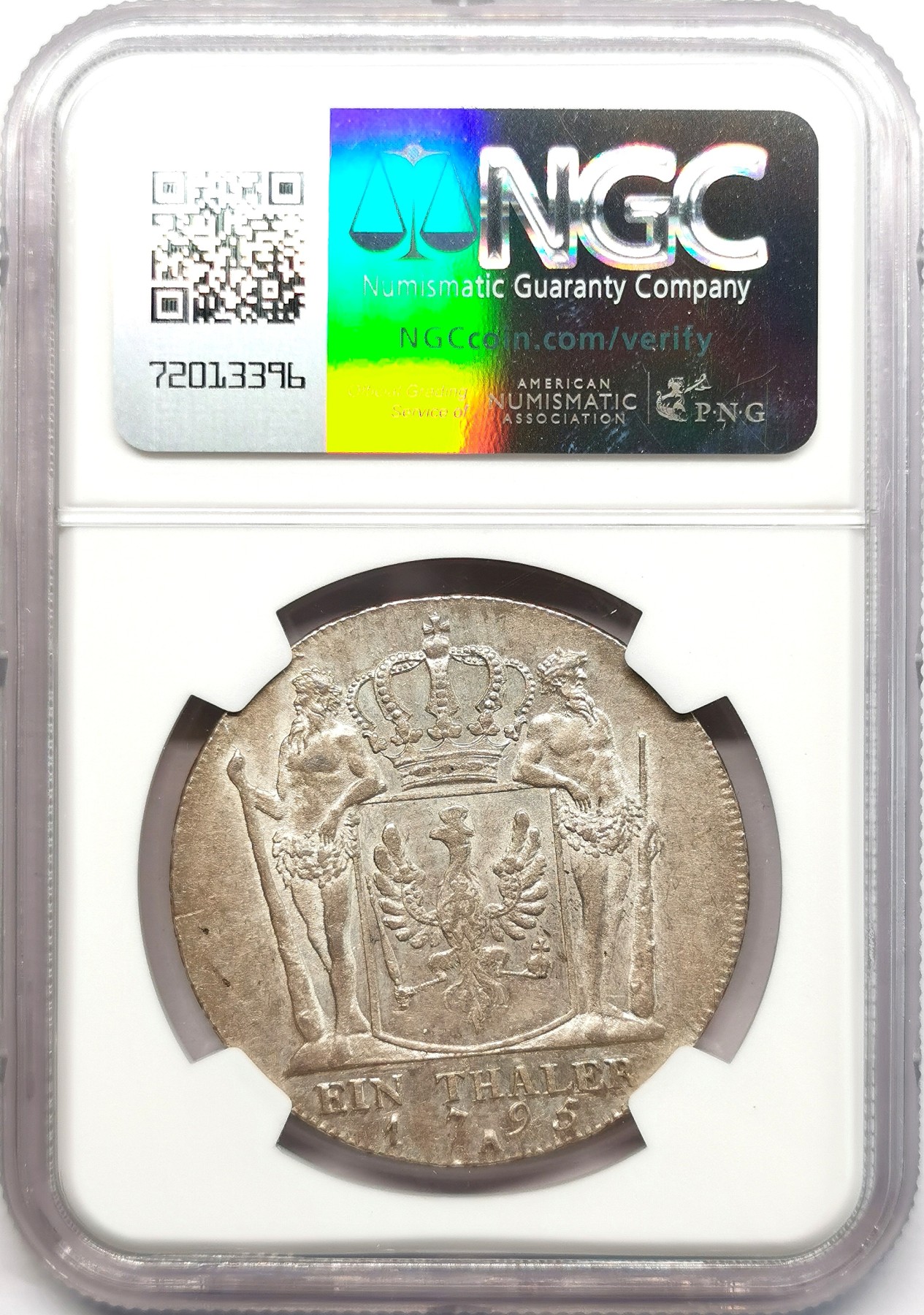 凡希社世界钱币微拍第二百六十六期 荐！1795A普鲁士野人束棒泰勒大银NGC-AUD，实物绝对原味没有清洗，没分纯属误判！