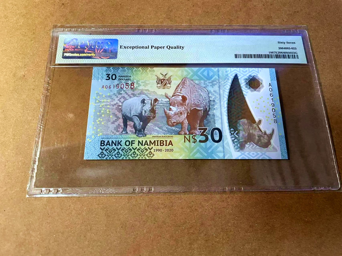 【Blue Auction】✨世界纸币精拍第464期【精】 【无47】纳米比亚 2020年30元 PMG67EPQ 高分