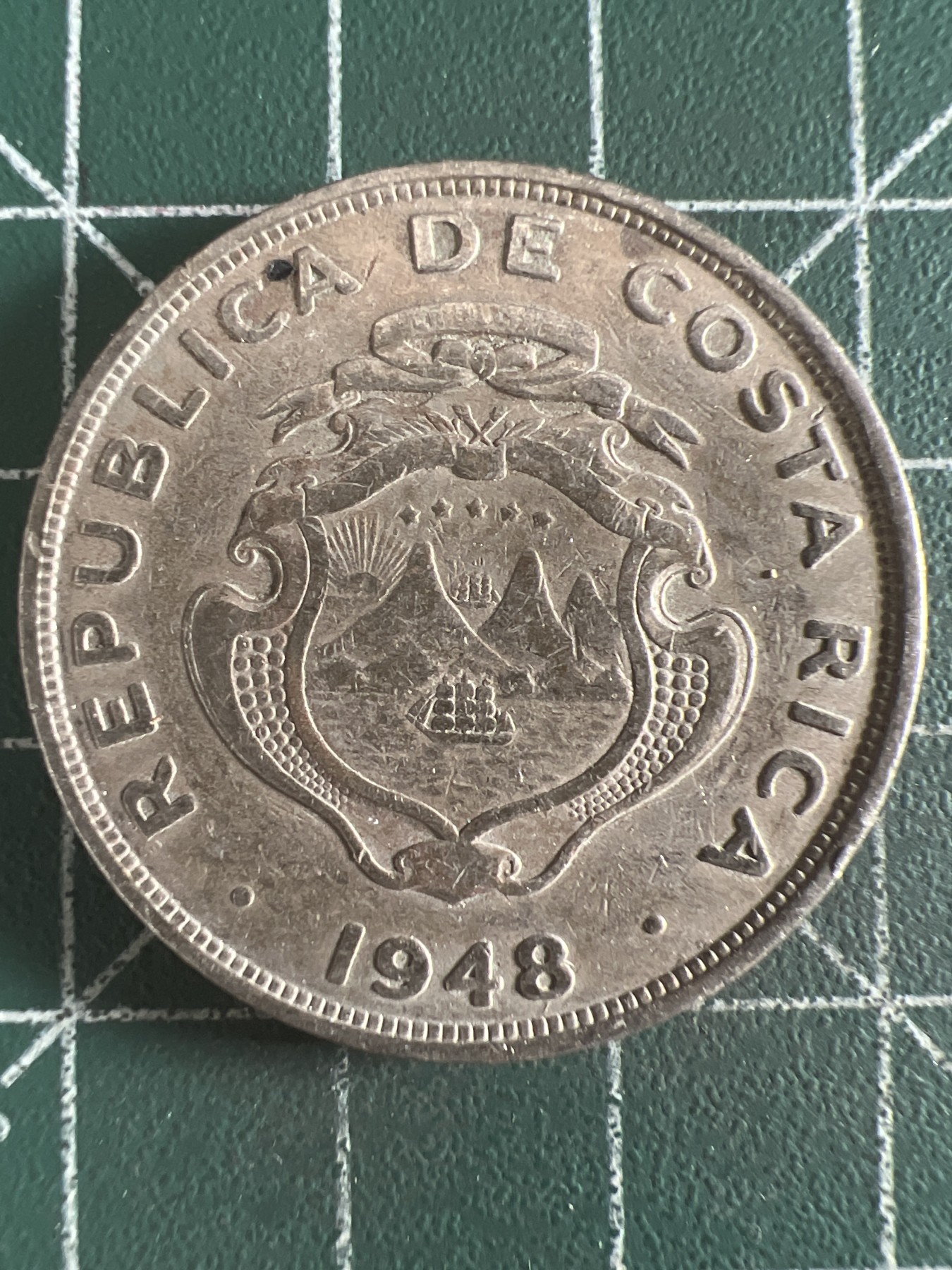 第581期 硬币专场 （无押金，捡漏，全场50包邮，偏远地区除外，接收代拍业务） 哥斯达黎加2克朗 1948年